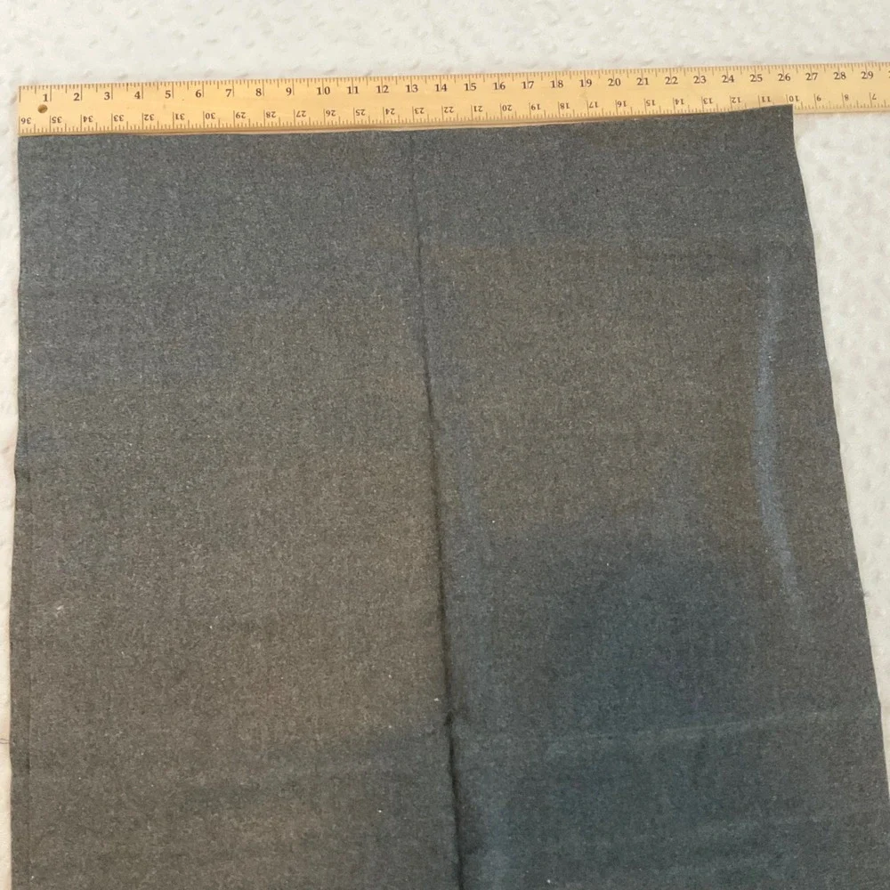 Luxurious Charcoal‎ Gray Cashmere Silk Scarf with Fringes